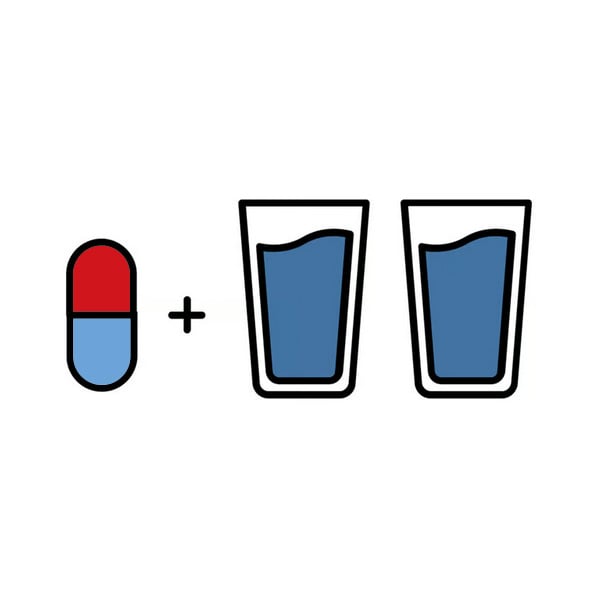 Capsule met water